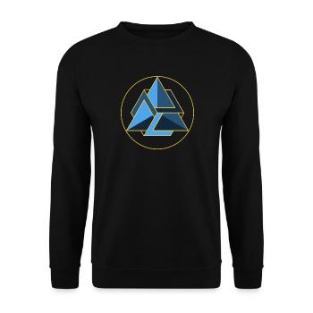 Antahkarana double 2 - Sweat-shirt Unisexe - noir - Devant - Alina (178cm) & Michal (187cm)