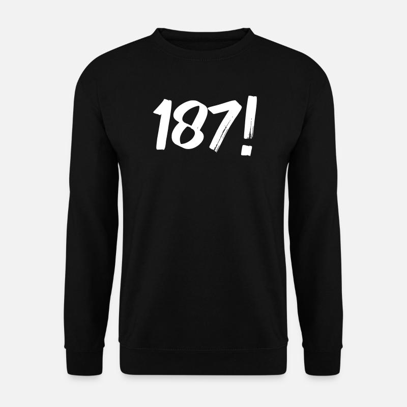 Zahlen Eins Acht Sieben - Unisex Pullover - Schwarz