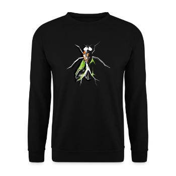 Fly Insects Fly Fly Symbol Vector - Unisex Sweatshirt - black - Front - Alina (178cm) & Michal (187cm)