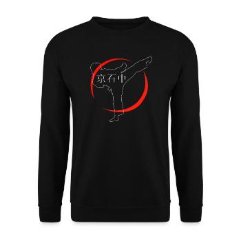 Sports de karaté - Sweat-shirt Unisexe - noir - Devant - Alina (178cm) & Michal (187cm)