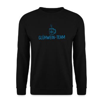 weihnachten glühwein glühweinteam - Unisex Pullover - Schwarz - Vorne - Alina (178cm) & Michal (187cm)