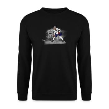hockey - Sweat-shirt Unisexe - noir - Devant - Alina (178cm) & Michal (187cm)