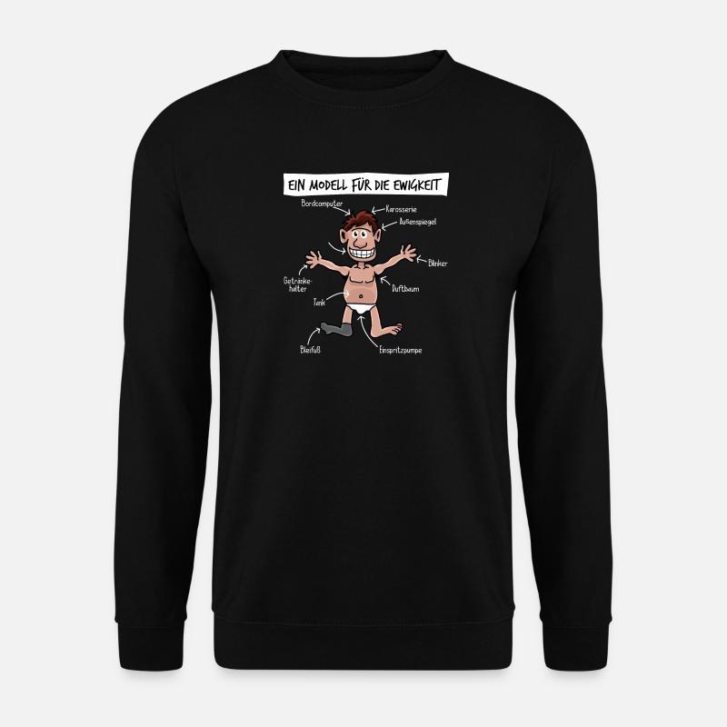 Alter Mann Uralt Lustig Humor Geburtstag Spruch - Unisex Pullover - Schwarz