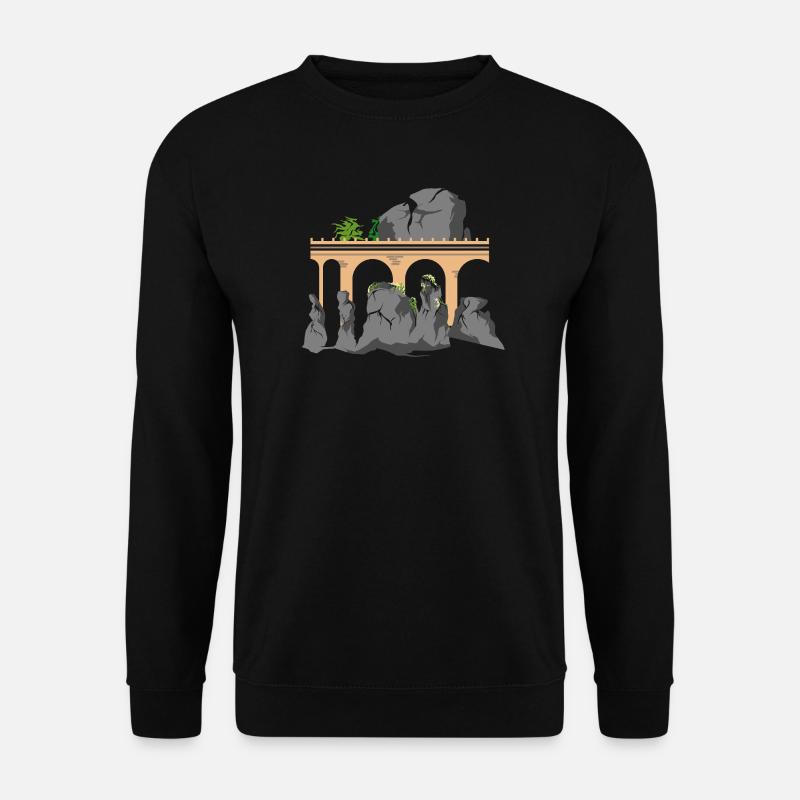 bastei saechsische schweiz berge geschenkidee - Unisex Pullover - Schwarz