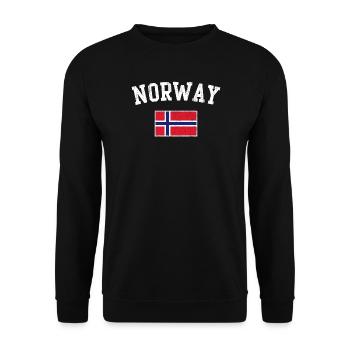 Drapeau de la Norvège - Sweat-shirt Unisexe - noir - Devant - Alina (178cm) & Michal (187cm)