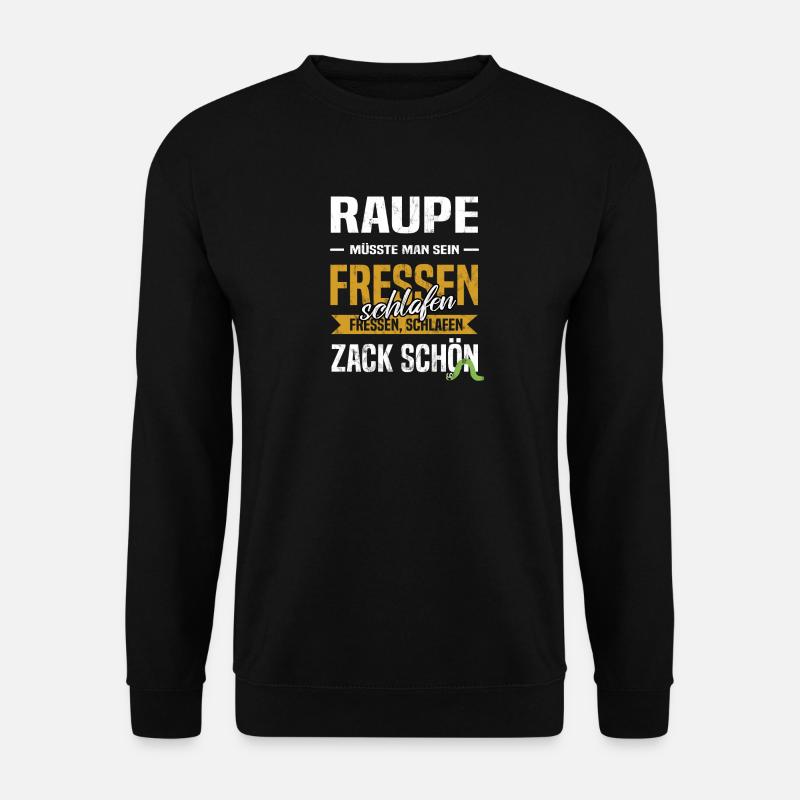 Humorvolles Design mit Sprechblase und Witz - Unisex Pullover - Schwarz
