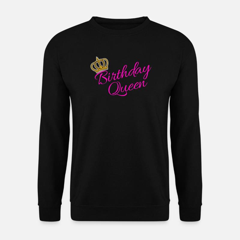 Birthday Queen Partnerlook Statement Cool - Unisex Sweatshirt - black