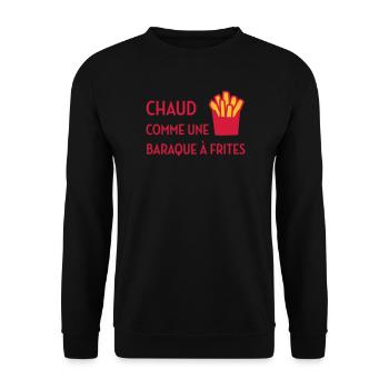 sexe / drague / seduction / fête / sexy / sex - Sweat-shirt Unisexe - noir - Devant - Alina (178cm) & Michal (187cm)