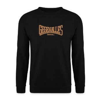 Gegen Alles Überall - Unisex Pullover - Schwarz - Vorne - Alina (178cm) & Michal (187cm)