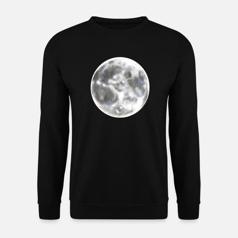 Full moon moon night - Unisex Sweatshirt - black