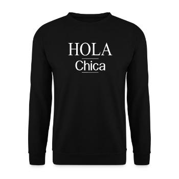 Minimalist Urban Space - Unisex Sweatshirt - black - Front - Alina (178cm) & Michal (187cm)