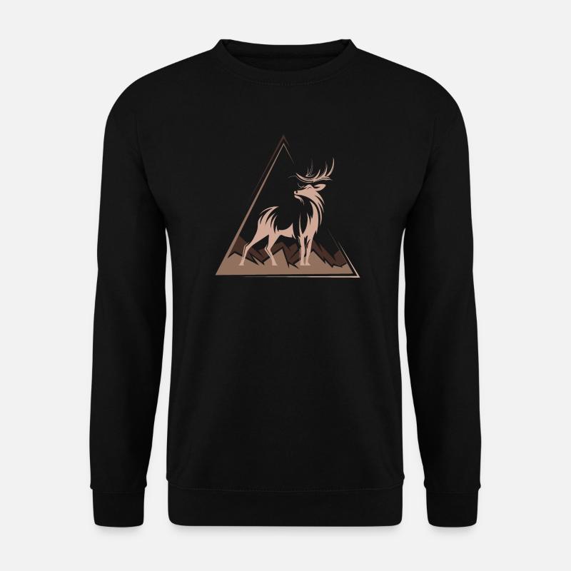 Deer Deer Xmas Christmas Gift - Unisex Sweatshirt - black