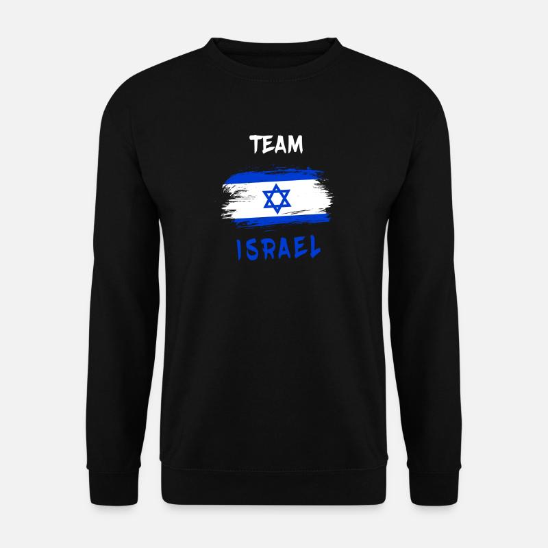 Team Israel / Flagge - Unisex Pullover - Schwarz