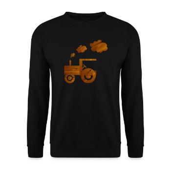 tractor - Unisex Sweatshirt - black - Front - Alina (178cm) & Michal (187cm)