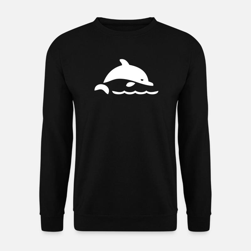 Ein Delfin - Unisex Pullover - Schwarz