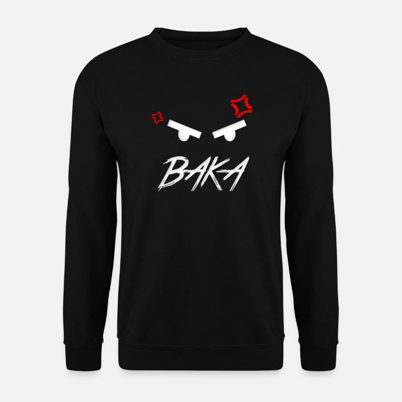Baka Anime Expression - Unisex Sweatshirt - black