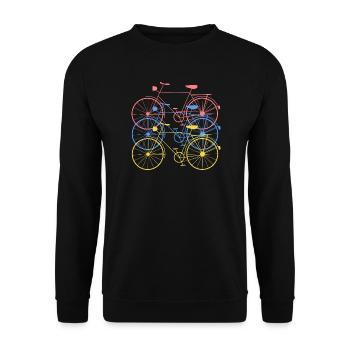 Bicycle Bike - Unisex Sweatshirt - black - Front - Alina (178cm) & Michal (187cm)