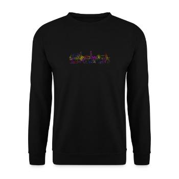 Nürnberg - Unisex Pullover - Schwarz - Vorne - Alina (178cm) & Michal (187cm)