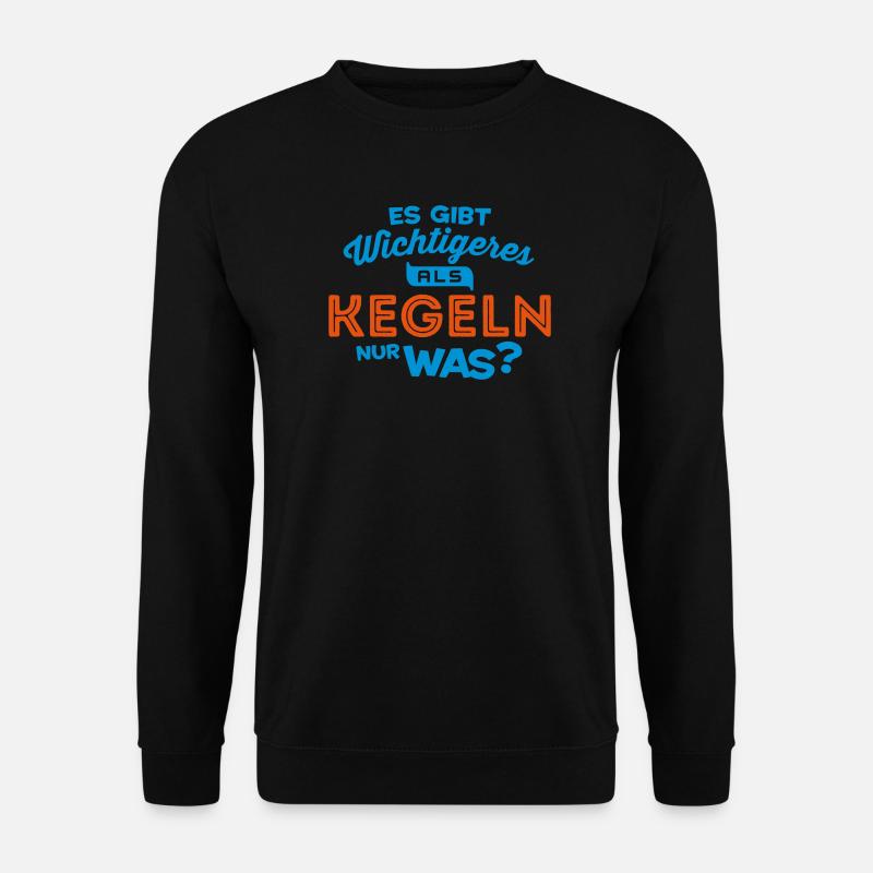 kegeln kegelclub spruch - Unisex Pullover - Schwarz