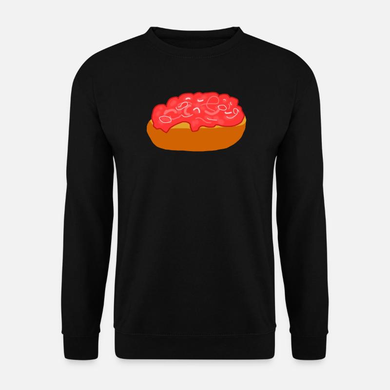 Mettbrötchen with onions - Unisex Sweatshirt - black