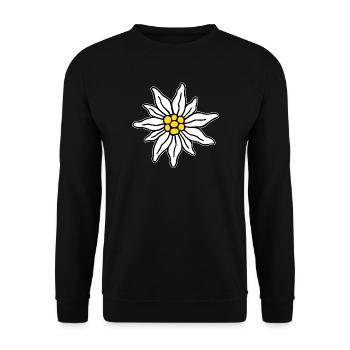 Edelweiss II - Unisex Pullover - Schwarz - Vorne - Alina (178cm) & Michal (187cm)