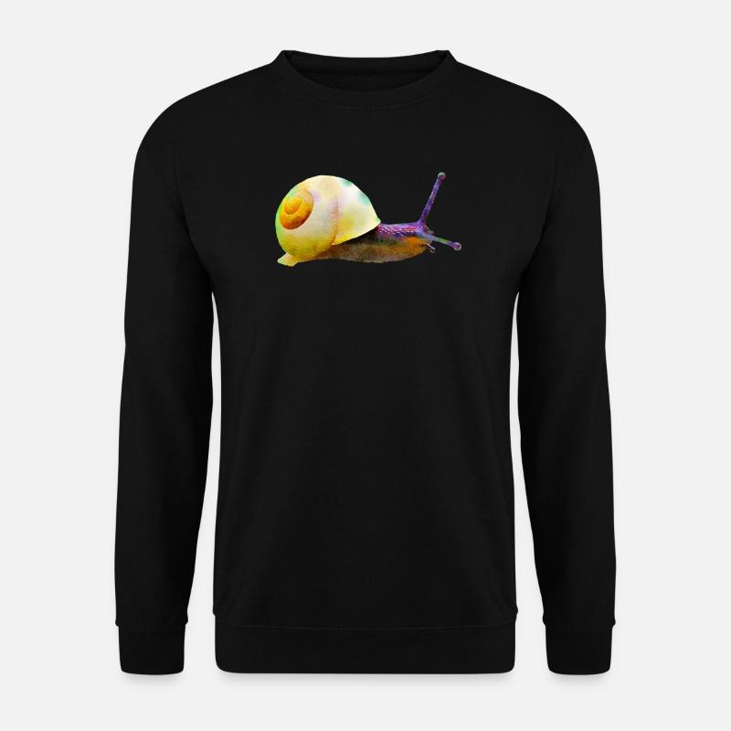 schnecke tier natur - Unisex Pullover - Schwarz