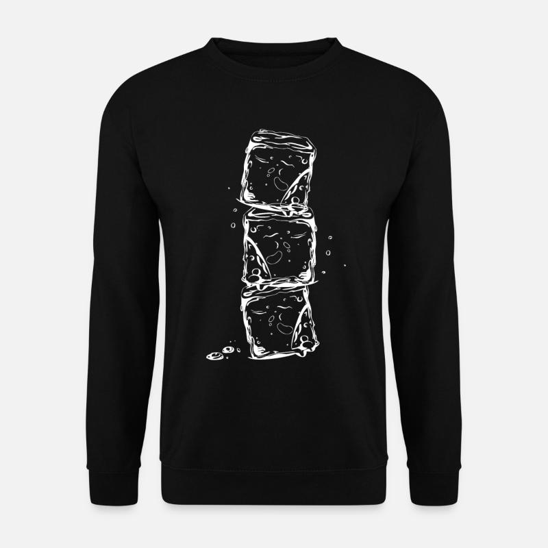 Glaçons et gouttes d'eau - Sweat-shirt Unisexe - noir