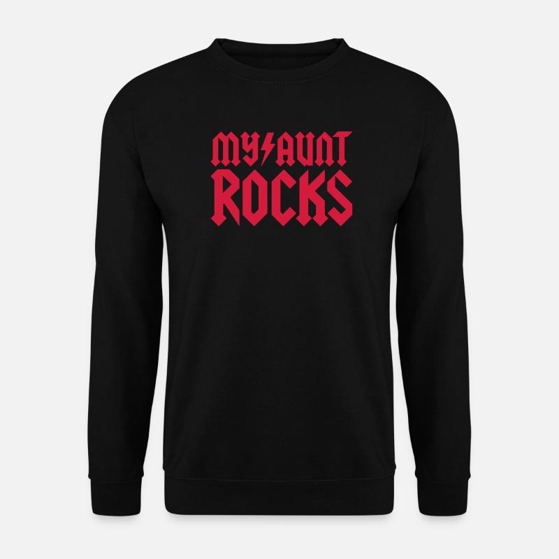 My aunt rocks - Unisex Pullover - Schwarz