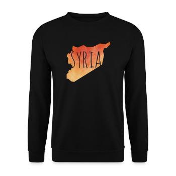 Syria - Unisex Sweatshirt - black - Front - Alina (178cm) & Michal (187cm)