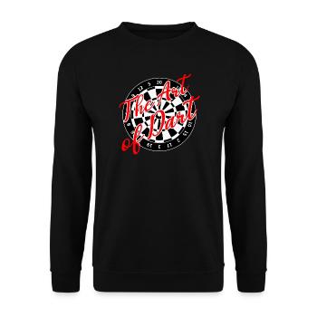 Darts Art Dart Dartboard 180 - Unisex Sweatshirt - black - Front - Alina (178cm) & Michal (187cm)