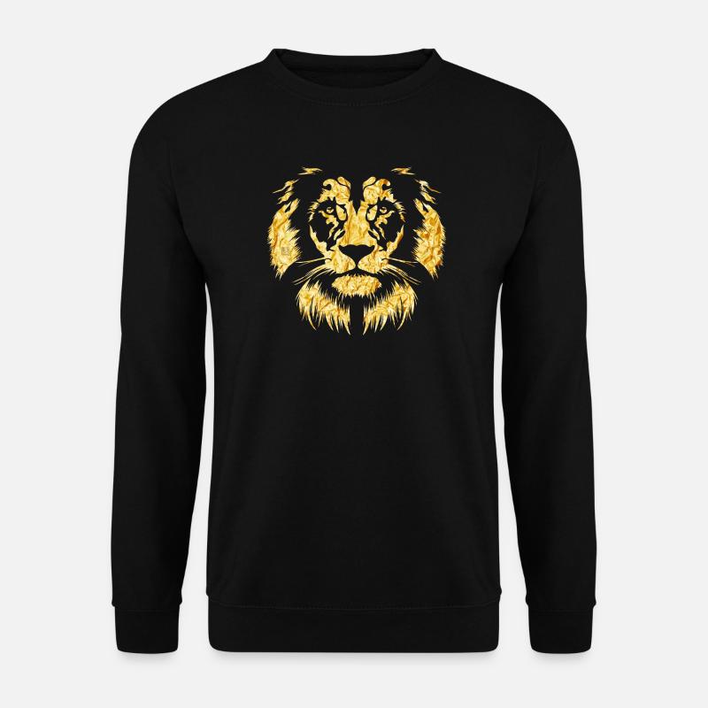 Lion gold - Unisex Pullover - Schwarz