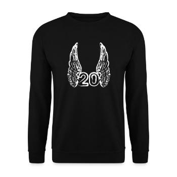 Birthday 20 years - Unisex Sweatshirt - black - Front - Alina (178cm) & Michal (187cm)