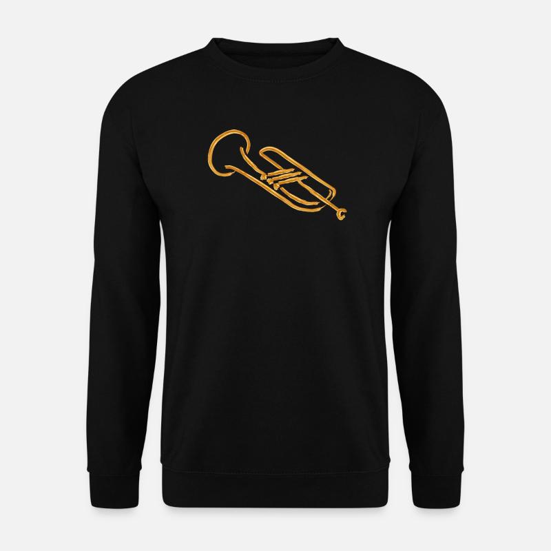 trompete musiker - Unisex Pullover - Schwarz