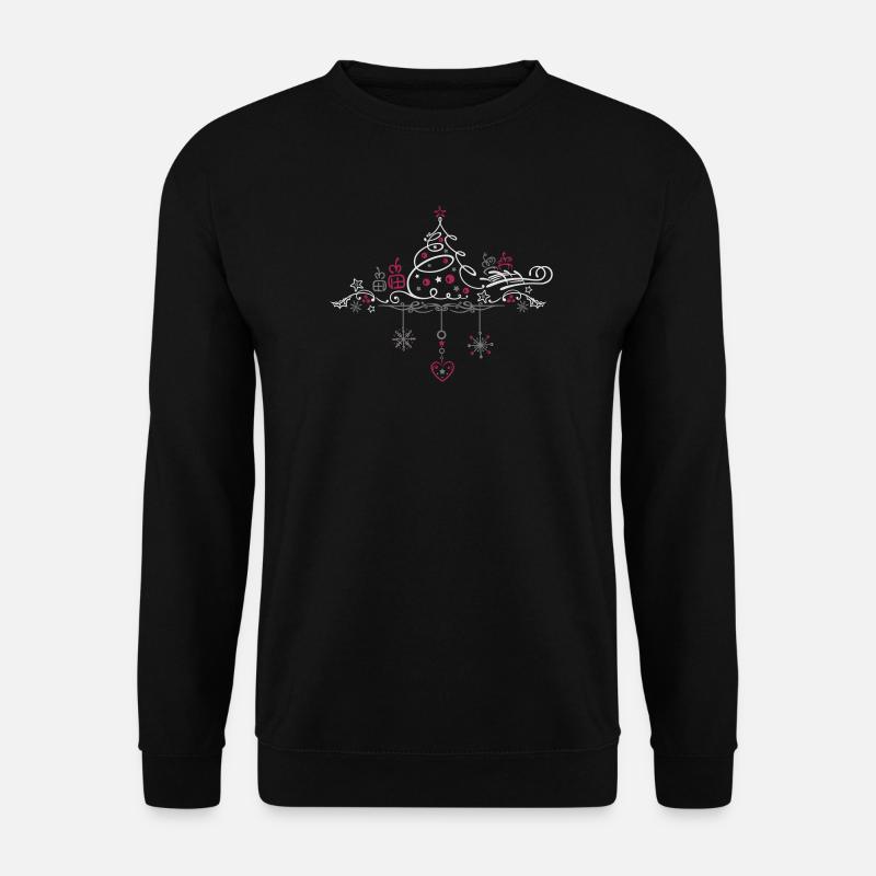 Weihnachten. Weihnachtsbaum Dekoration - Unisex Pullover - Schwarz