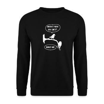Diet Fat Poids épais Poids corporel Énonciation drôle - Sweat-shirt Unisexe - noir - Devant - Alina (178cm) & Michal (187cm)