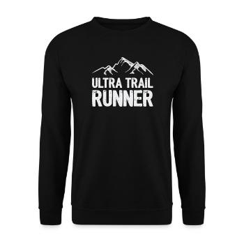 Ultra Trail Runner - Unisex Pullover - Schwarz - Vorne - Alina (178cm) & Michal (187cm)