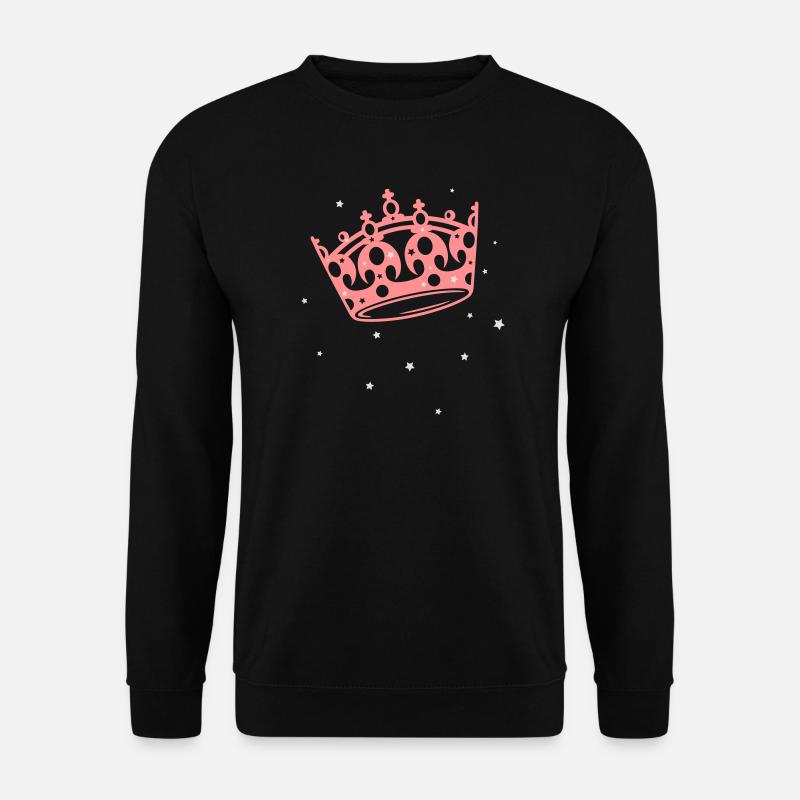 Krone Prinzessin Königin - Unisex Pullover - Schwarz