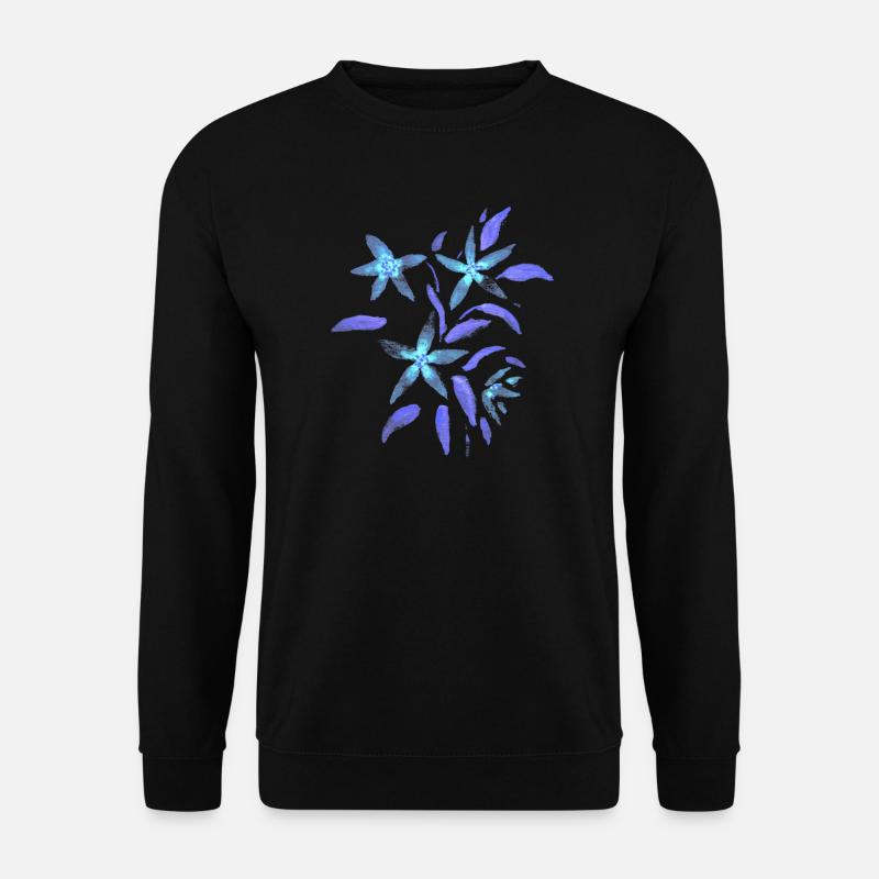Blumen - Malve - Blüten - Unisex Pullover - Schwarz