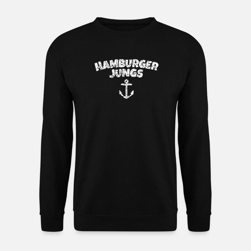 Hamburger Jungs aus Hamburg - Unisex Pullover - Schwarz