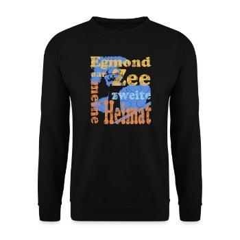 Egmond aan Zee - Unisex Pullover - Schwarz - Vorne - Alina (178cm) & Michal (187cm)