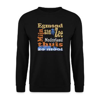 Egmond aan Zee Holland - Unisex Pullover - Schwarz - Vorne - Alina (178cm) & Michal (187cm)
