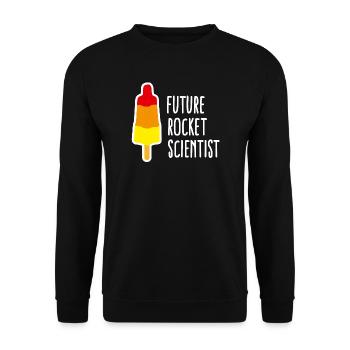 Future rocket scientist popsicle obtention diplôme - Sweat-shirt Unisexe - noir - Devant - Alina (178cm) & Michal (187cm)