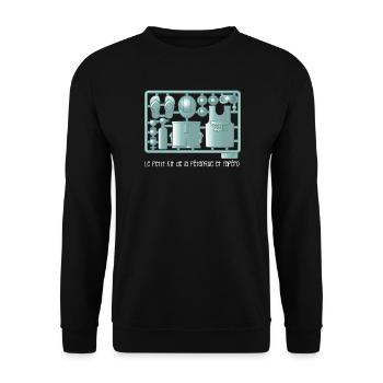 Kit pétanque et apéro - Sweat-shirt Unisexe - noir - Devant - Alina (178cm) & Michal (187cm)