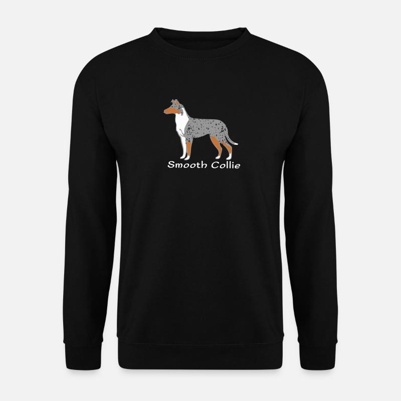 Smooth Collie blue-merle - Unisex Pullover - Schwarz