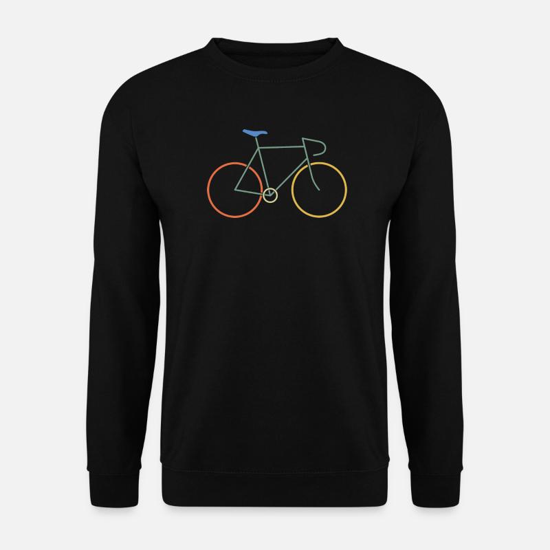 Rennrad bunt - Unisex Pullover - Schwarz