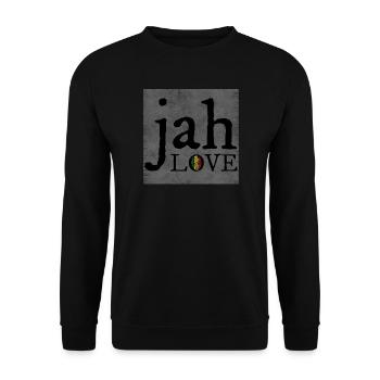 Jah Love Graffiti Design - Sweat-shirt Unisexe - noir - Devant - Alina (178cm) & Michal (187cm)
