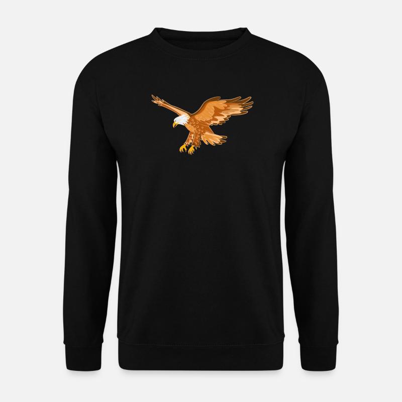 Adler Greifvogel - Unisex Pullover - Schwarz