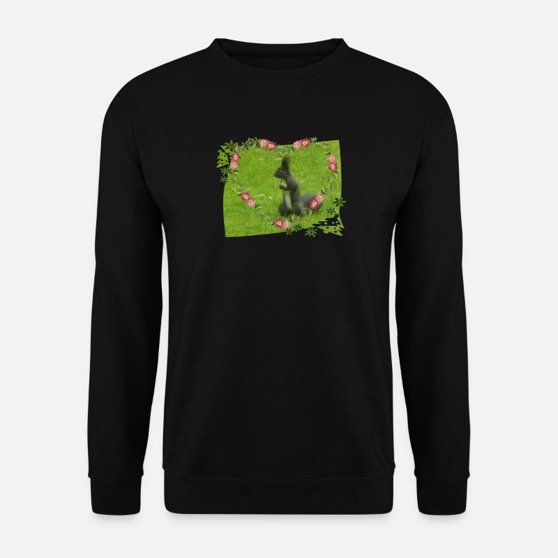 Eichhörnchen Liebe Tiere Tierfreund - Unisex Pullover - Schwarz