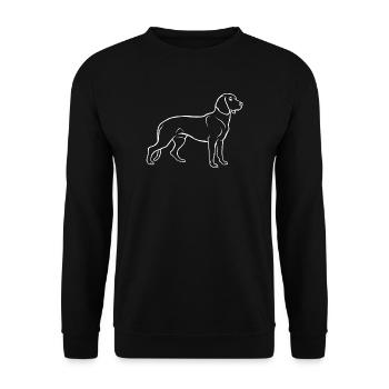 Hannoversche Schweißhund - Unisex Pullover - Schwarz - Vorne - Alina (178cm) & Michal (187cm)