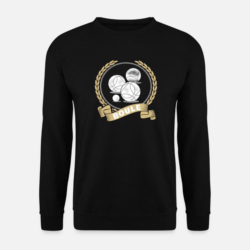 Boule Kugel Spiel Petanque Boules Sport Turnier - Unisex Pullover - Schwarz